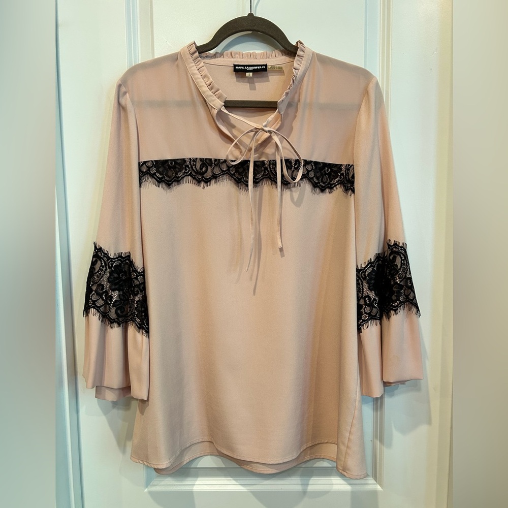 Karl Lagerfeld Paris Blush Top